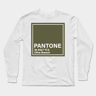 pantone 18-0527 TCX Olive Branch Long Sleeve T-Shirt